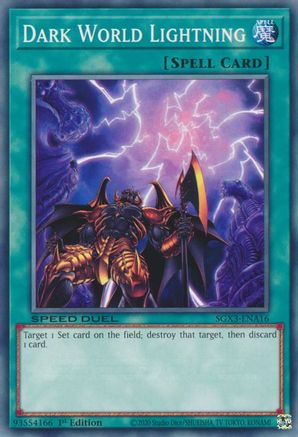 Dark World Lightning (SGX3-ENA16) - Speed Duel GX: Duelists of Shadows 1st Edition Speed Duel GX: Duelists of Shadows Yugioh Single  Squirtle Squad Card Shop.