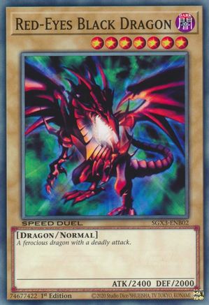 Red-Eyes Black Dragon (SGX3-ENB02) - Speed Duel GX: Duelists of Shadows 1st Edition Speed Duel GX: Duelists of Shadows Yugioh Single  Squirtle Squad Card Shop.