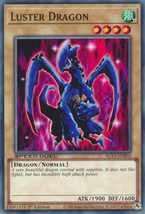 Luster Dragon (SGX3-ENB03) - Speed Duel GX: Duelists of Shadows 1st Edition Speed Duel GX: Duelists of Shadows Yugioh Single  Squirtle Squad Card Shop.
