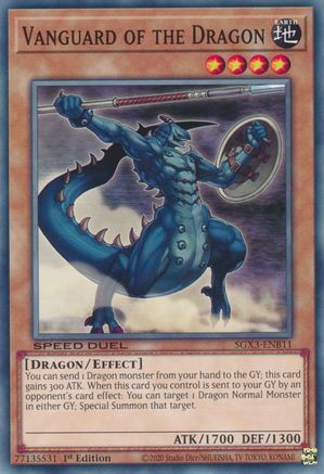 Vanguard of the Dragon (SGX3-ENB11) - Speed Duel GX: Duelists of Shadows 1st Edition Speed Duel GX: Duelists of Shadows Yugioh Single  Squirtle Squad Card Shop.