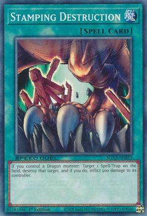 Stamping Destruction (SGX3-ENB13) - Speed Duel GX: Duelists of Shadows 1st Edition Speed Duel GX: Duelists of Shadows Yugioh Single  Squirtle Squad Card Shop.