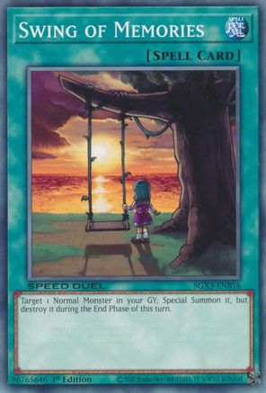Swing of Memories (SGX3-ENB16) - Speed Duel GX: Duelists of Shadows 1st Edition Speed Duel GX: Duelists of Shadows Yugioh Single  Squirtle Squad Card Shop.