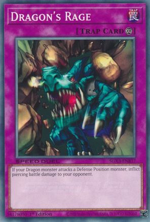 Dragon's Rage (SGX3-ENB17) - Speed Duel GX: Duelists of Shadows 1st Edition Speed Duel GX: Duelists of Shadows Yugioh Single  Squirtle Squad Card Shop.