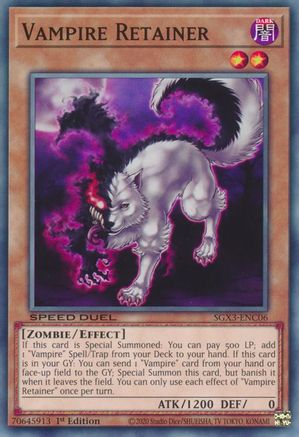 Vampire Retainer (SGX3-ENC06) - Speed Duel GX: Duelists of Shadows 1st Edition Speed Duel GX: Duelists of Shadows Yugioh Single  Squirtle Squad Card Shop.