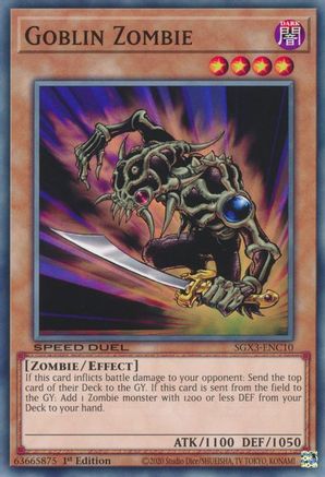 Goblin Zombie (SGX3-ENC10) - Speed Duel GX: Duelists of Shadows 1st Edition Speed Duel GX: Duelists of Shadows Yugioh Single  Squirtle Squad Card Shop.