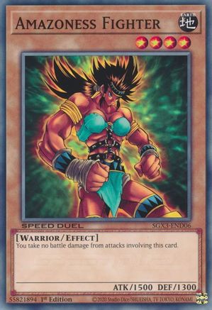 Amazoness Fighter (SGX3-END06) - Speed Duel GX: Duelists of Shadows 1st Edition Speed Duel GX: Duelists of Shadows Yugioh Single  Squirtle Squad Card Shop.