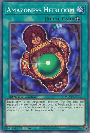 Amazoness Heirloom (SGX3-END12) - Speed Duel GX: Duelists of Shadows 1st Edition Speed Duel GX: Duelists of Shadows Yugioh Single  Squirtle Squad Card Shop.