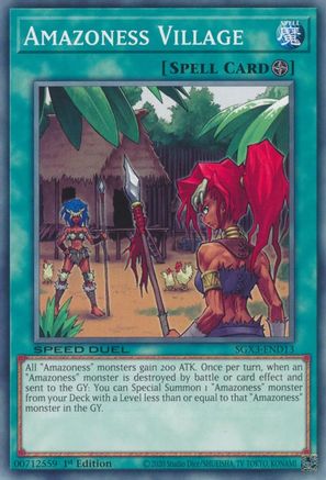 Amazoness Village (SGX3-END13) - Speed Duel GX: Duelists of Shadows 1st Edition Speed Duel GX: Duelists of Shadows Yugioh Single  Squirtle Squad Card Shop.