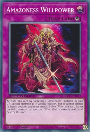 Amazoness Willpower (SGX3-END17) - Speed Duel GX: Duelists of Shadows 1st Edition Speed Duel GX: Duelists of Shadows Yugioh Single  Squirtle Squad Card Shop.