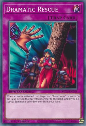 Dramatic Rescue (SGX3-END18) - Speed Duel GX: Duelists of Shadows 1st Edition Speed Duel GX: Duelists of Shadows Yugioh Single  Squirtle Squad Card Shop.