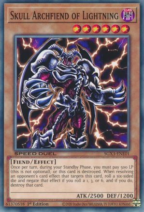 Skull Archfiend of Lightning (SGX3-ENE01) - Speed Duel GX: Duelists of Shadows 1st Edition Speed Duel GX: Duelists of Shadows Yugioh Single  Squirtle Squad Card Shop.
