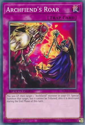 Archfiend's Roar (SGX3-ENE18) - Speed Duel GX: Duelists of Shadows 1st Edition Speed Duel GX: Duelists of Shadows Yugioh Single  Squirtle Squad Card Shop.
