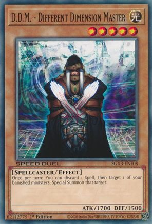 D.D.M. - Different Dimension Master (SGX3-ENF08) - Speed Duel GX: Duelists of Shadows 1st Edition Speed Duel GX: Duelists of Shadows Yugioh Single  Squirtle Squad Card Shop.