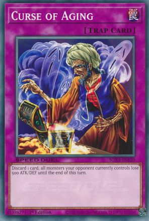 Curse of Aging (SGX3-ENF20) - Speed Duel GX: Duelists of Shadows 1st Edition Speed Duel GX: Duelists of Shadows Yugioh Single  Squirtle Squad Card Shop.