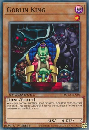 Goblin King (SGX3-ENG08) - Speed Duel GX: Duelists of Shadows 1st Edition Speed Duel GX: Duelists of Shadows Yugioh Single  Squirtle Squad Card Shop.