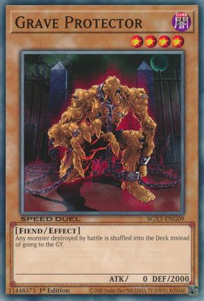 Grave Protector (SGX3-ENG09) - Speed Duel GX: Duelists of Shadows 1st Edition Speed Duel GX: Duelists of Shadows Yugioh Single  Squirtle Squad Card Shop.