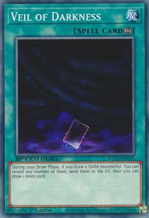 Veil of Darkness (SGX3-ENG12) - Speed Duel GX: Duelists of Shadows 1st Edition Speed Duel GX: Duelists of Shadows Yugioh Single  Squirtle Squad Card Shop.