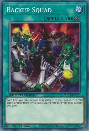 Backup Squad (SGX3-ENG13) - Speed Duel GX: Duelists of Shadows 1st Edition Speed Duel GX: Duelists of Shadows Yugioh Single  Squirtle Squad Card Shop.