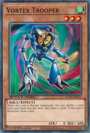 Vortex Trooper (SGX3-ENH11) - Speed Duel GX: Duelists of Shadows 1st Edition Speed Duel GX: Duelists of Shadows Yugioh Single  Squirtle Squad Card Shop.