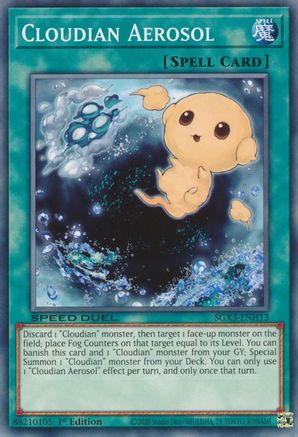 Cloudian Aerosol (SGX3-ENH13) - Speed Duel GX: Duelists of Shadows 1st Edition Speed Duel GX: Duelists of Shadows Yugioh Single  Squirtle Squad Card Shop.