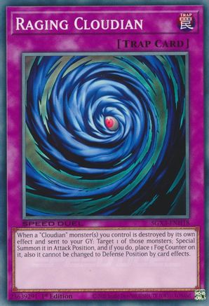 Raging Cloudian (SGX3-ENH18) - Speed Duel GX: Duelists of Shadows 1st Edition Speed Duel GX: Duelists of Shadows Yugioh Single  Squirtle Squad Card Shop.
