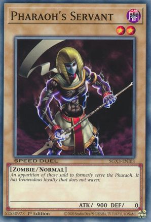 Pharaoh's Servant (SGX3-ENI03) - Speed Duel GX: Duelists of Shadows 1st Edition Speed Duel GX: Duelists of Shadows Yugioh Single  Squirtle Squad Card Shop.