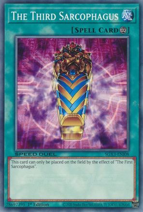 The Third Sarcophagus (SGX3-ENI08) - Speed Duel GX: Duelists of Shadows 1st Edition Speed Duel GX: Duelists of Shadows Yugioh Single  Squirtle Squad Card Shop.