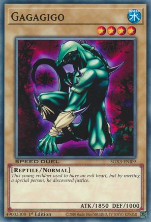 Gagagigo (SGX3-ENI09) - Speed Duel GX: Duelists of Shadows 1st Edition Speed Duel GX: Duelists of Shadows Yugioh Single  Squirtle Squad Card Shop.