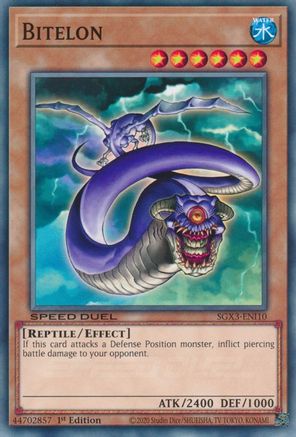 Bitelon (SGX3-ENI10) - Speed Duel GX: Duelists of Shadows 1st Edition Speed Duel GX: Duelists of Shadows Yugioh Single  Squirtle Squad Card Shop.