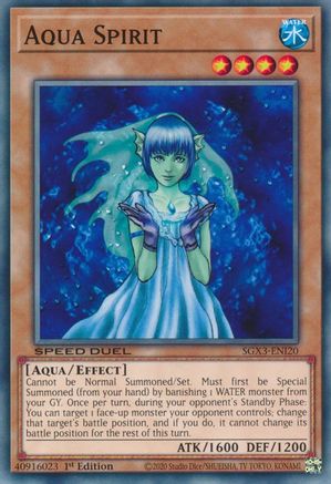 Aqua Spirit (SGX3-ENI20) - Speed Duel GX: Duelists of Shadows 1st Edition Speed Duel GX: Duelists of Shadows Yugioh Single  Squirtle Squad Card Shop.