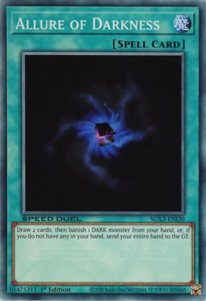 Allure of Darkness (SGX3-ENI30) - Speed Duel GX: Duelists of Shadows 1st Edition Speed Duel GX: Duelists of Shadows Yugioh Single  Squirtle Squad Card Shop.