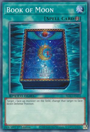 Book of Moon (SGX3-ENI31) - Speed Duel GX: Duelists of Shadows 1st Edition Speed Duel GX: Duelists of Shadows Yugioh Single  Squirtle Squad Card Shop.