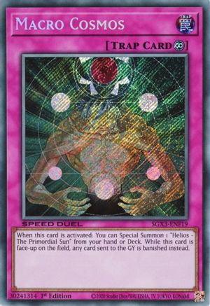 Macro Cosmos (Secret Rare) (SGX3-ENF19) - Speed Duel GX: Duelists of Shadows 1st Edition Speed Duel GX: Duelists of Shadows Yugioh Single  Squirtle Squad Card Shop.