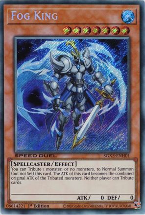 Fog King (Secret Rare) (SGX3-ENH01) - Speed Duel GX: Duelists of Shadows 1st Edition Speed Duel GX: Duelists of Shadows Yugioh Single  Squirtle Squad Card Shop.