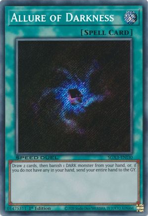 Allure of Darkness (Secret Rare) (SGX3-ENI30) - Speed Duel GX: Duelists of Shadows 1st Edition Speed Duel GX: Duelists of Shadows Yugioh Single  Squirtle Squad Card Shop.