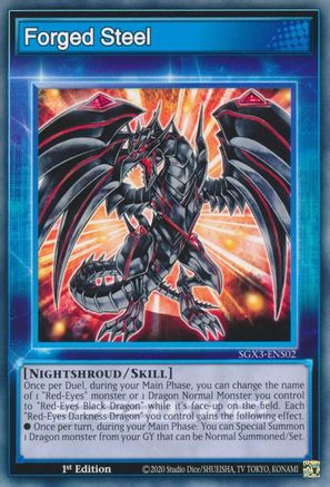 Forged Steel (SGX3-ENS02) - Speed Duel GX: Duelists of Shadows 1st Edition Speed Duel GX: Duelists of Shadows Yugioh Single  Squirtle Squad Card Shop.