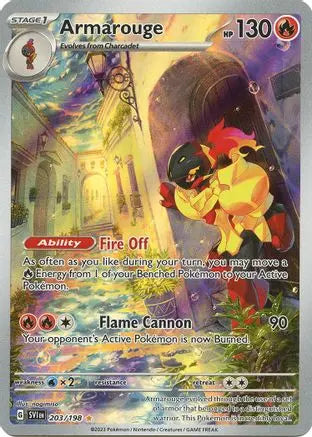 Armarouge 203/198  - Holofoil SV01 Scarlet & Violet Base Set - Illustration Rare SV01: Scarlet & Violet Base Set Pokemon Single  Squirtle Squad Card Shop.