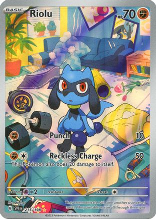 Riolu 215/198  - Holofoil SV01 Scarlet & Violet Base Set - Illustration Rare SV01: Scarlet & Violet Base Set Pokemon Single  Squirtle Squad Card Shop.