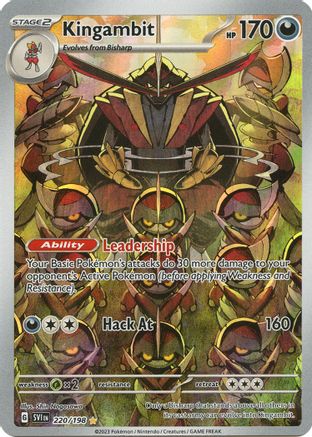 Kingambit 220/198  - Holofoil SV01 Scarlet & Violet Base Set - Illustration Rare SV01: Scarlet & Violet Base Set Pokemon Single  Squirtle Squad Card Shop.