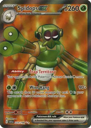 Scarlet & Violet - Base Set - Spidops ex 223/198 - clean card image