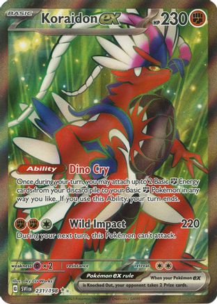 Koraidon ex 231/198  - Holofoil SV01 Scarlet & Violet Base Set - Ultra Rare SV01: Scarlet & Violet Base Set Pokemon Single  Squirtle Squad Card Shop.