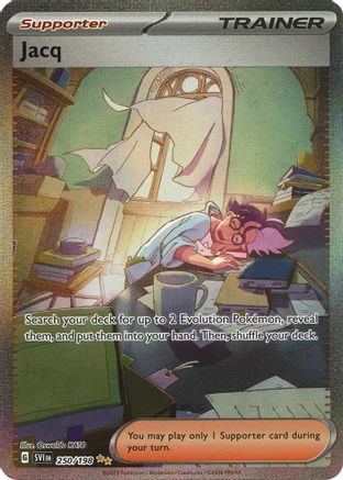 Jacq 250/198  - Holofoil SV01 Scarlet & Violet Base Set - Special Illustration Rare SV01: Scarlet & Violet Base Set Pokemon Single  Squirtle Squad Card Shop.