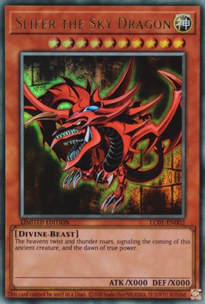 Slifer the Sky Dragon (25th Anniversary Edition) (LC01-EN002) - Legendary Collection: 25th Anniversary Edition Limited Legendary Collection: 25th Anniversary Edition Yugioh Single  Squirtle Squad Card Shop.