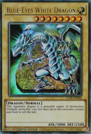 Blue-Eyes White Dragon (25th Anniversary Edition) (LC01-EN004) - Legendary Collection: 25th Anniversary Edition Limited Legendary Collection: 25th Anniversary Edition Yugioh Single  Squirtle Squad Card Shop.