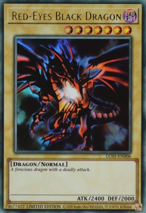 Red-Eyes Black Dragon (25th Anniversary Edition) (LC01-EN006) - Legendary Collection: 25th Anniversary Edition Limited Legendary Collection: 25th Anniversary Edition Yugioh Single  Squirtle Squad Card Shop.