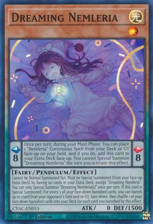 Dreaming Nemleria (CYAC-EN015) - Cyberstorm Access 1st Edition Cyberstorm Access Yugioh Single  Squirtle Squad Card Shop.