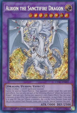 Albion the Sanctifire Dragon (CYAC-EN035) - Cyberstorm Access 1st Edition Cyberstorm Access Yugioh Single  Squirtle Squad Card Shop.