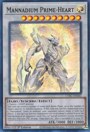 Mannadium Prime-Heart (CYAC-EN043) - Cyberstorm Access 1st Edition Cyberstorm Access Yugioh Single  Squirtle Squad Card Shop.