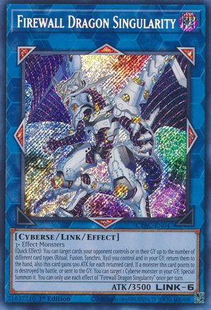 Firewall Dragon Singularity (CYAC-EN047) - Cyberstorm Access 1st Edition Cyberstorm Access Yugioh Single  Squirtle Squad Card Shop.
