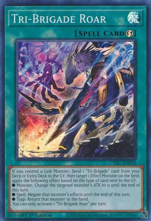 Tri-Brigade Roar (CYAC-EN053) - Cyberstorm Access 1st Edition Cyberstorm Access Yugioh Single  Squirtle Squad Card Shop.